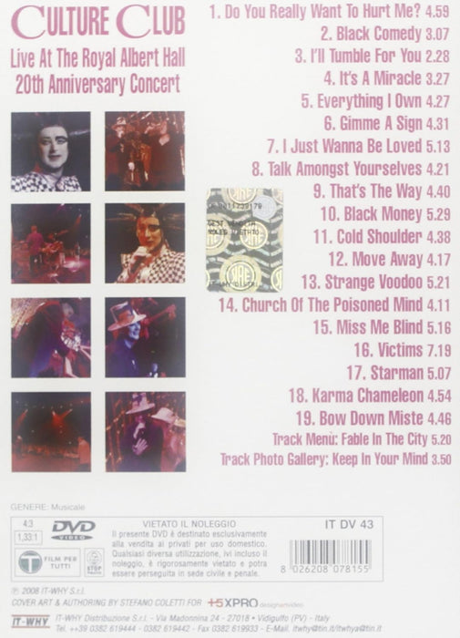 culture club live at royal albert hall dvd Italian Import
