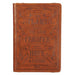 Classic Faux Leather Journal for I Know the Plans Jeremiah 29:11 Bible Verse Bible Verse Brown Inspirational Notebook, Lined Pages W/Scripture, Ribbon Marker, Zipper Closure
