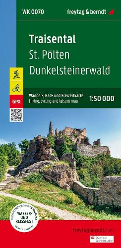 Traisental, Wander-, Rad- und Freizeitkarte 1:50.000, freytag & berndt, WK 0070: St. Pölten - Dunkelsteinerwald, mit Infoguide, GPX Tracks, wasserfest ... (freytag & berndt Wander-Rad-Freizeitkarten
