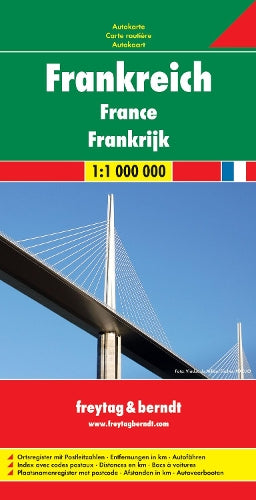 France Road Map 1:1 000 000