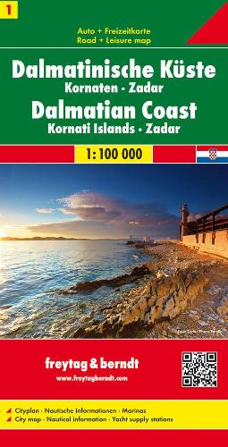 Dalmatinian coast, Kornati Islands - Zadar, Automap 1:100.00