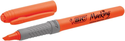 Bic Highlighter Grip Pens - Orange, Box of 12