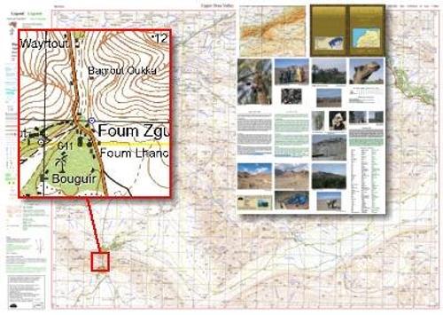 Atlas Mountains Morocco Maps: Upper Draa Valley