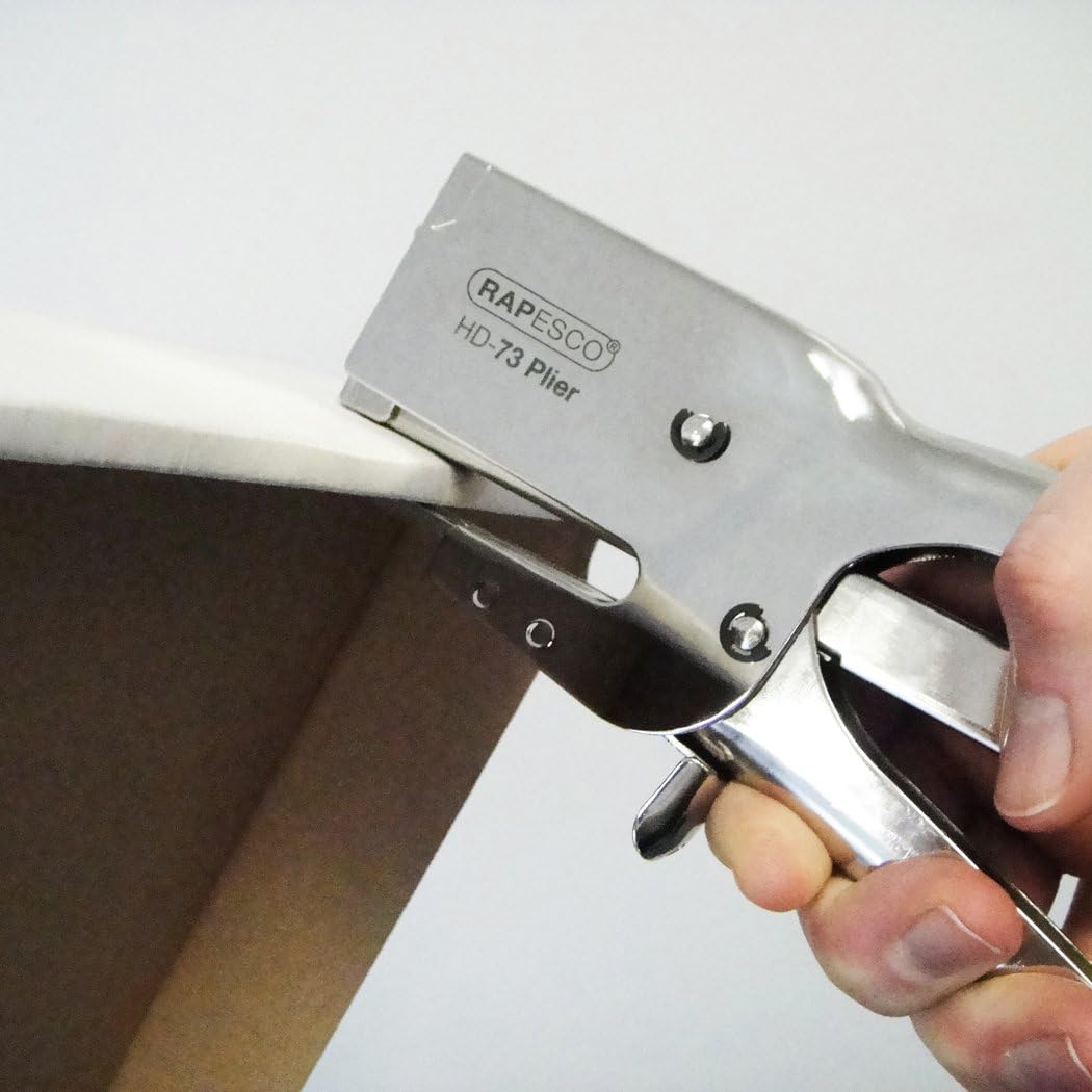 Rapesco 1169 HD-73 Heavy Duty Staple Plier, Uses Type 73/6-12 mm Staples, Silver