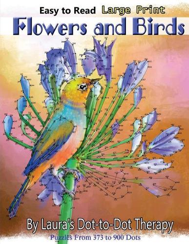 Easy to Read Large Print Flowers and Birds