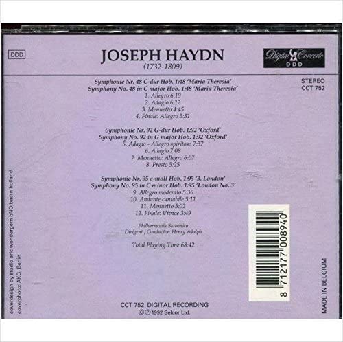 JOSEPH HAYDN - 1732-1809 (1 CD