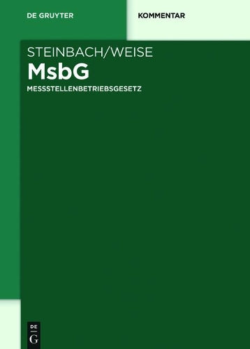 Messstellenbetriebsgesetz (De Gruyter Kommentar) (German Edition