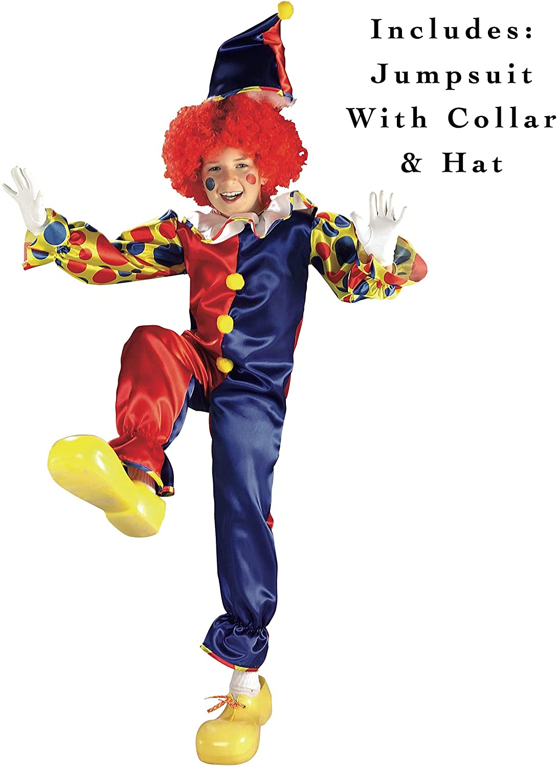 Rubie's Official Bubbles The Clown Costume, Kids Circus Costume