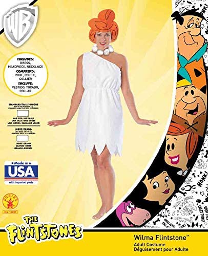 Rubie's Official Wilma Flintstone Adult Costume, Ladies Size Large