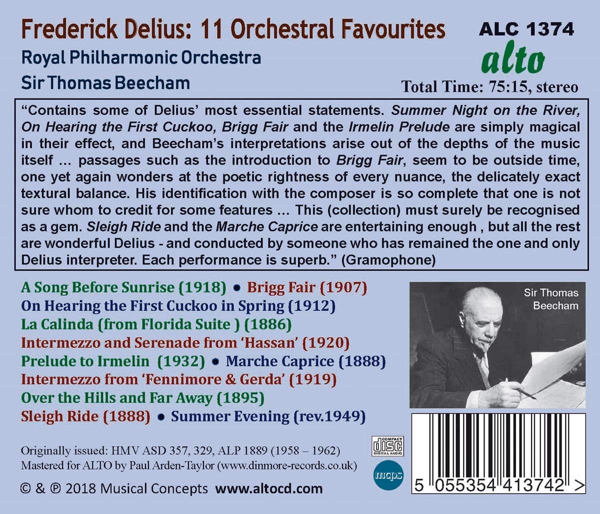 Frederick Delius: 11 Favourites
