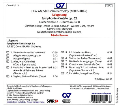 Felix Mendelssohn-Bartholdy: Symphony No. Lobgesang"