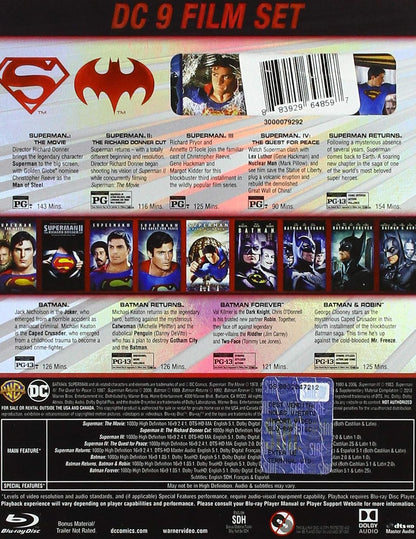 Batman & Superman (9-Film Set) (9 Blu-Ray)