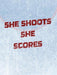 Women's Hockey Notebook - She Shoots She Scores - Blank Lined Notebook