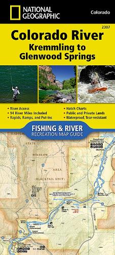 Colorado River, Kremmling to Glenwood Springs Map