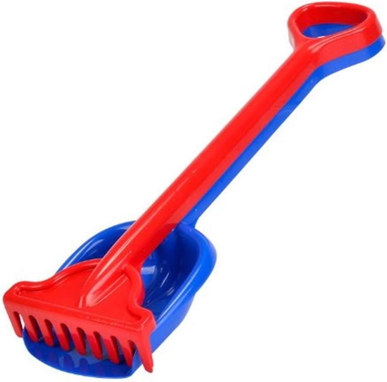 Simba 107124115 - Hark en schepset, 4-voudig gesorteerd - er wordt slechts één set geleverd, lengte 56 cm, zandbak, zandspeelgoed
