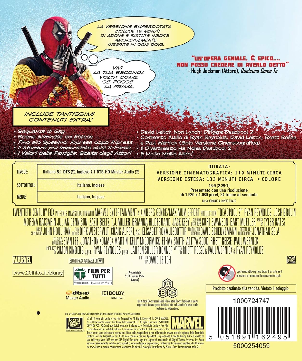 Deadpool 2 (2 Blu-Ray