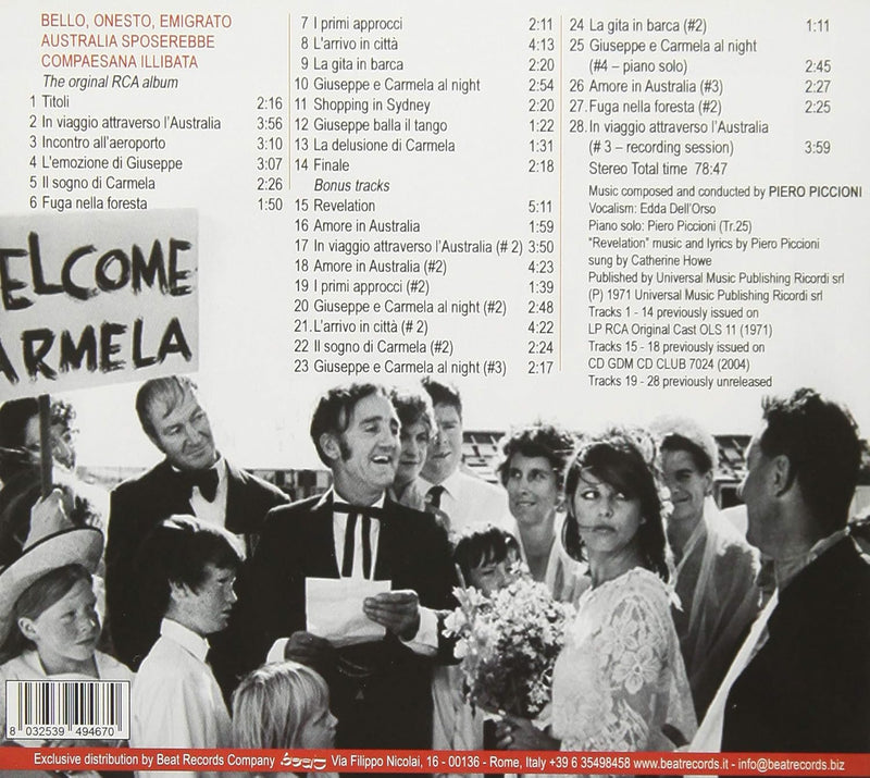 Bello Onesto Emigrato Australia Cerca Compaesana Illibata Original Soundtrack