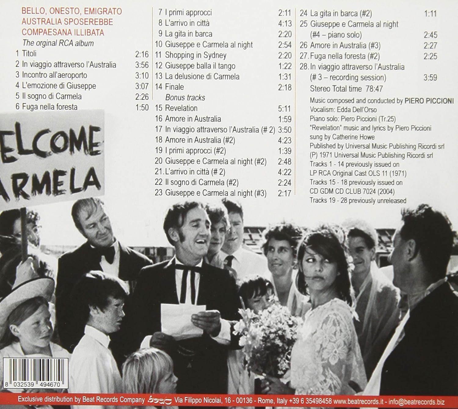 Bello Onesto Emigrato Australia Cerca Compaesana Illibata Original Soundtrack