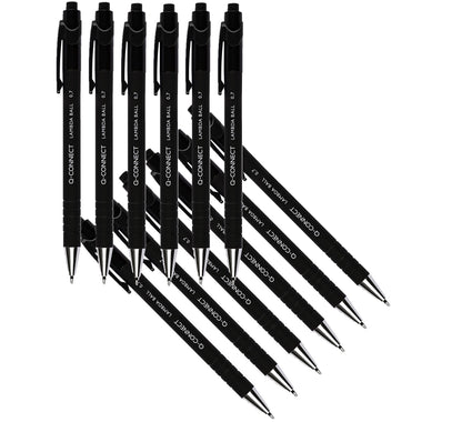 Q-Connect Lamda Ballpoint Pen Medium Black (12 Pack) KF00672