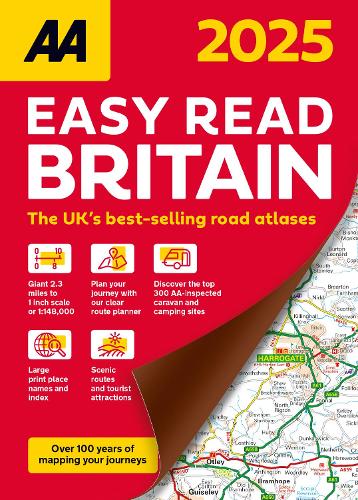 AA Easy Read Atlas Britain 2025