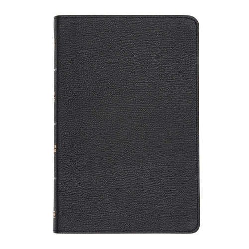 CSB Thinline Bible, Black Genuine Leather, Indexed