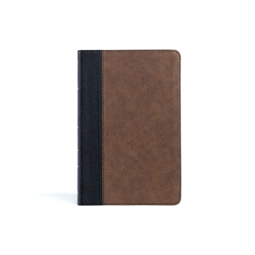 KJV Thinline Bible, Black/Brown LeatherTouch