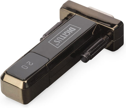DIGITUS USB 2.0 to serial Converter, DSUB 9M incl. USB A Cable 80cm, FTDI chipset