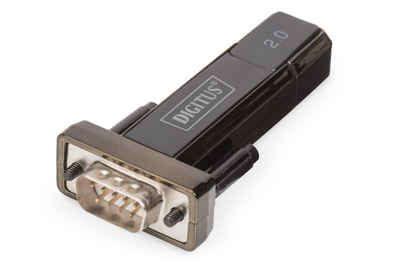 DIGITUS USB 2.0 to serial Converter, DSUB 9M incl. USB A Cable 80cm, FTDI chipset