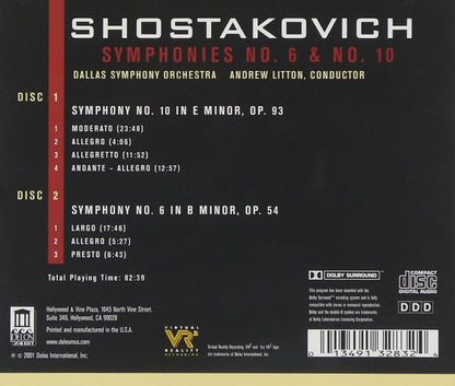 Symphony Nos. 6 and 10 (Dallas So, Litton)