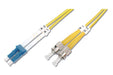 DIGITUS DK-2931-03 – Glasfaserkabel OS2 – 3 m – LC zu ST – Duplex LWL Kabel – 1/10 Gbit/s – SM Singlemode Glasfaser LAN Kabel – Fasertyp: 9/125 µ – Gelb (Yellow)