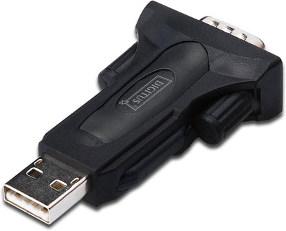 DIGITUS USB to serial adapter - RS485 converter - USB 2.0 Type-A to DSUB 9M - FTDI FT232RL chipset - Incl. 80 cm cable