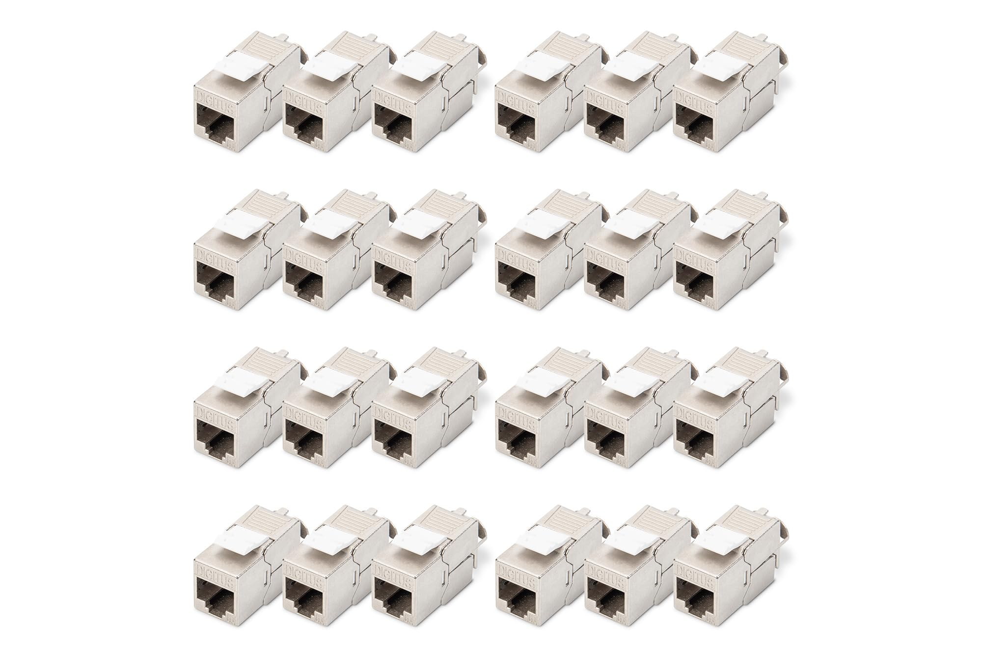 DIGITUS Keystone module cat. 6A shielded - 24 pieces - RJ45 - multi-design - 500 MHz 10G Base-T - tool free