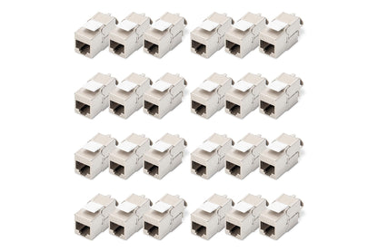 DIGITUS Keystone module cat. 6A shielded - 24 pieces - RJ45 - multi-design - 500 MHz 10G Base-T - tool free