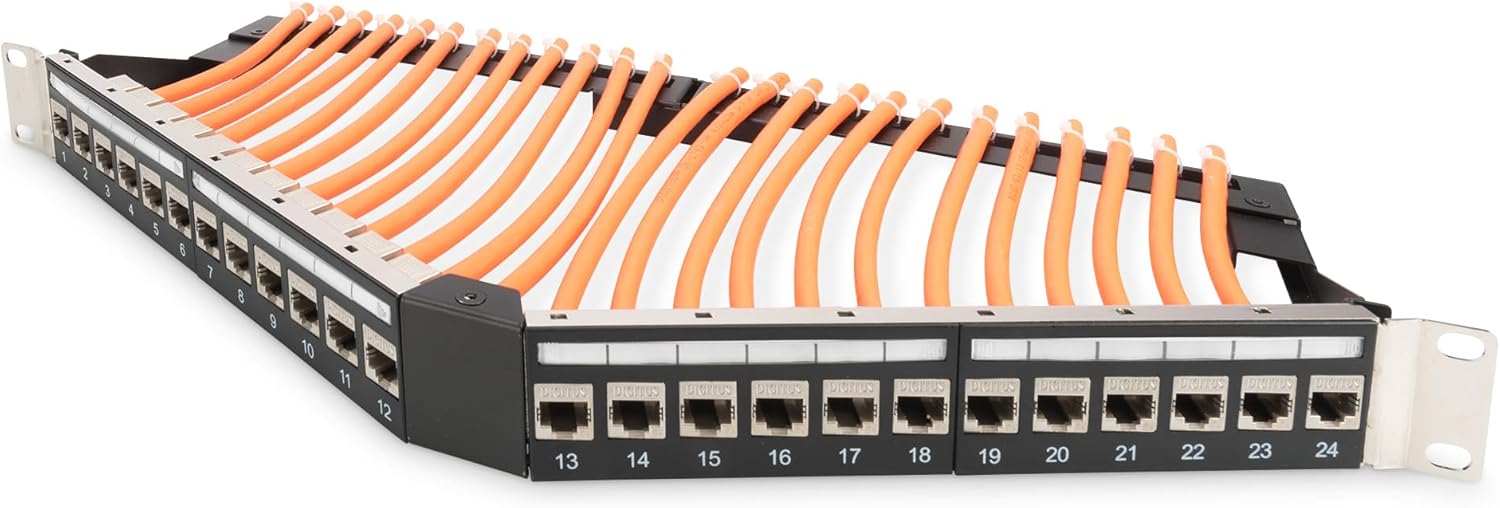 DIGITUS Keystone module cat. 6A shielded - 24 pieces - RJ45 - multi-design - 500 MHz 10G Base-T - tool free