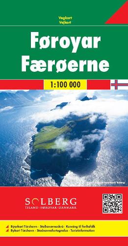 Faroe Islands Road Map 1:100 000