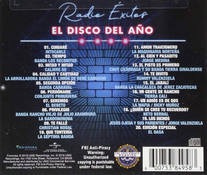 Radio Exitos. El Disco Del A¤o 2018