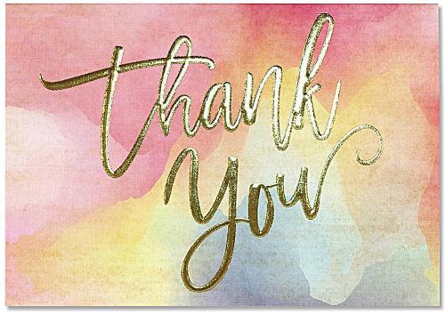 Ty Note Watercolor Sunset
