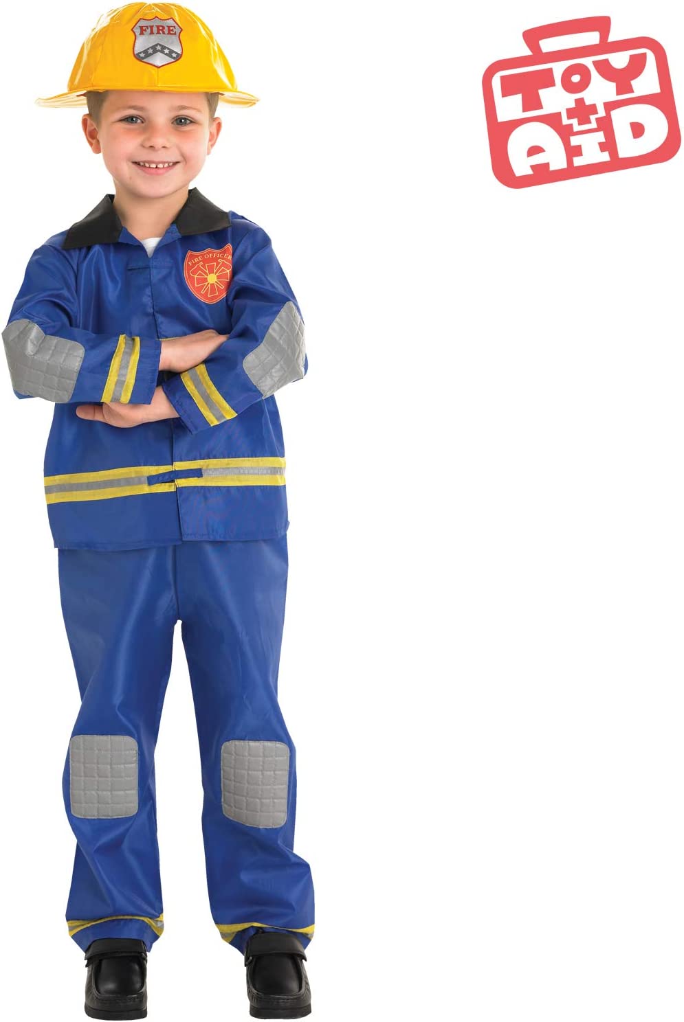Rubie's 889518S Official Fireman Fancy Dress, Kids', Small (Age 3-4 Years