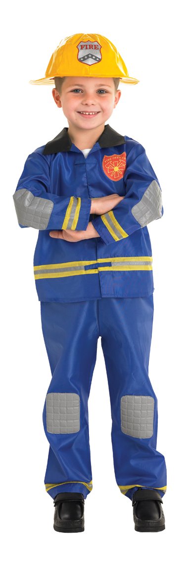 Rubie's 889518S Official Fireman Fancy Dress, Kids', Small (Age 3-4 Years