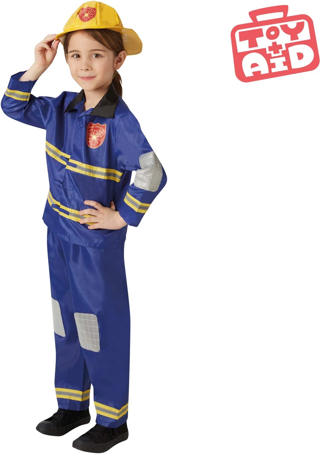 Rubie's 889518S Official Fireman Fancy Dress, Kids', Small (Age 3-4 Years