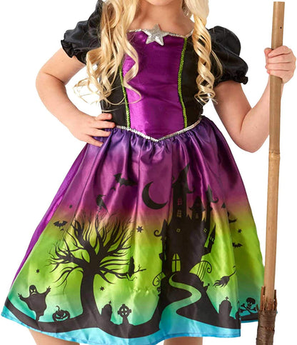 Rubie's Official Ombre Witch Girls Halloween Costume, Childs