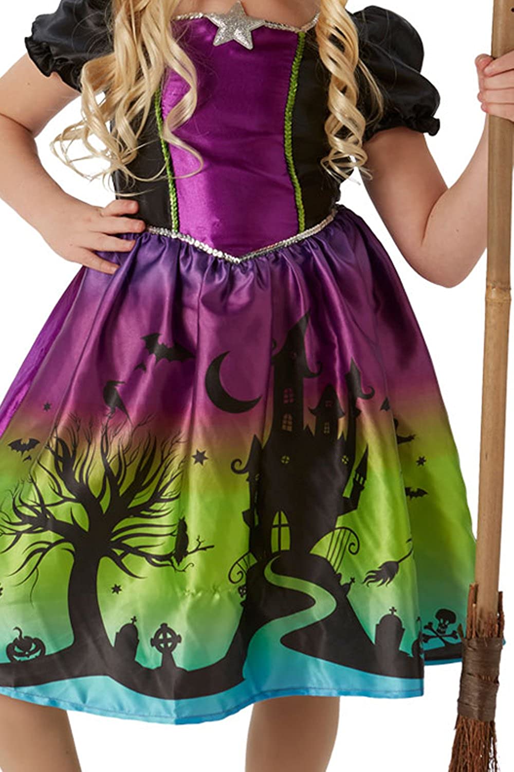 Rubie's Official Ombre Witch Girls Halloween Costume, Childs