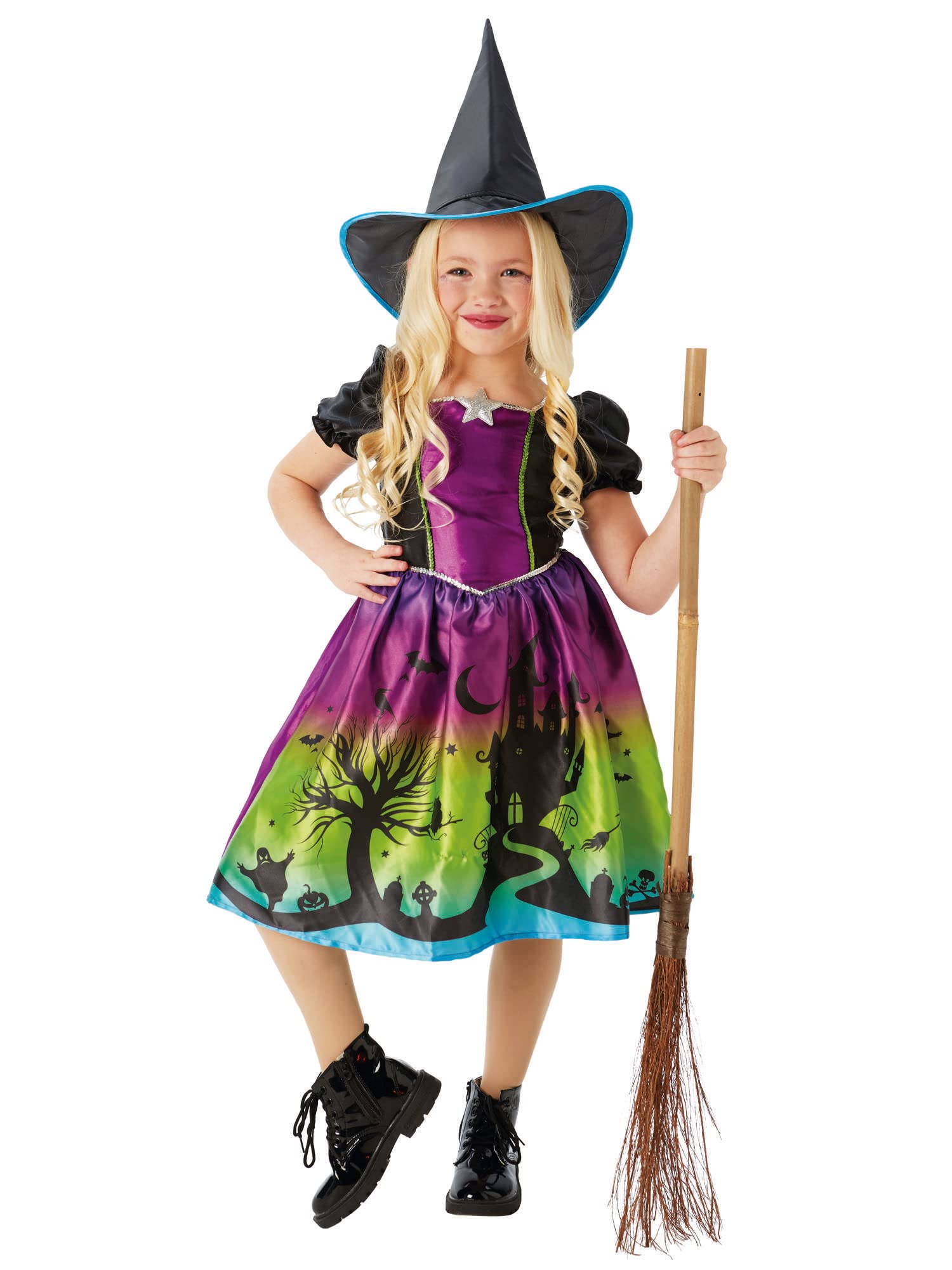 Rubie's Official Ombre Witch Girls Halloween Costume, Childs