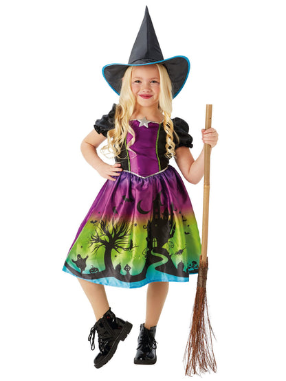 Rubie's Official Ombre Witch Girls Halloween Costume, Childs