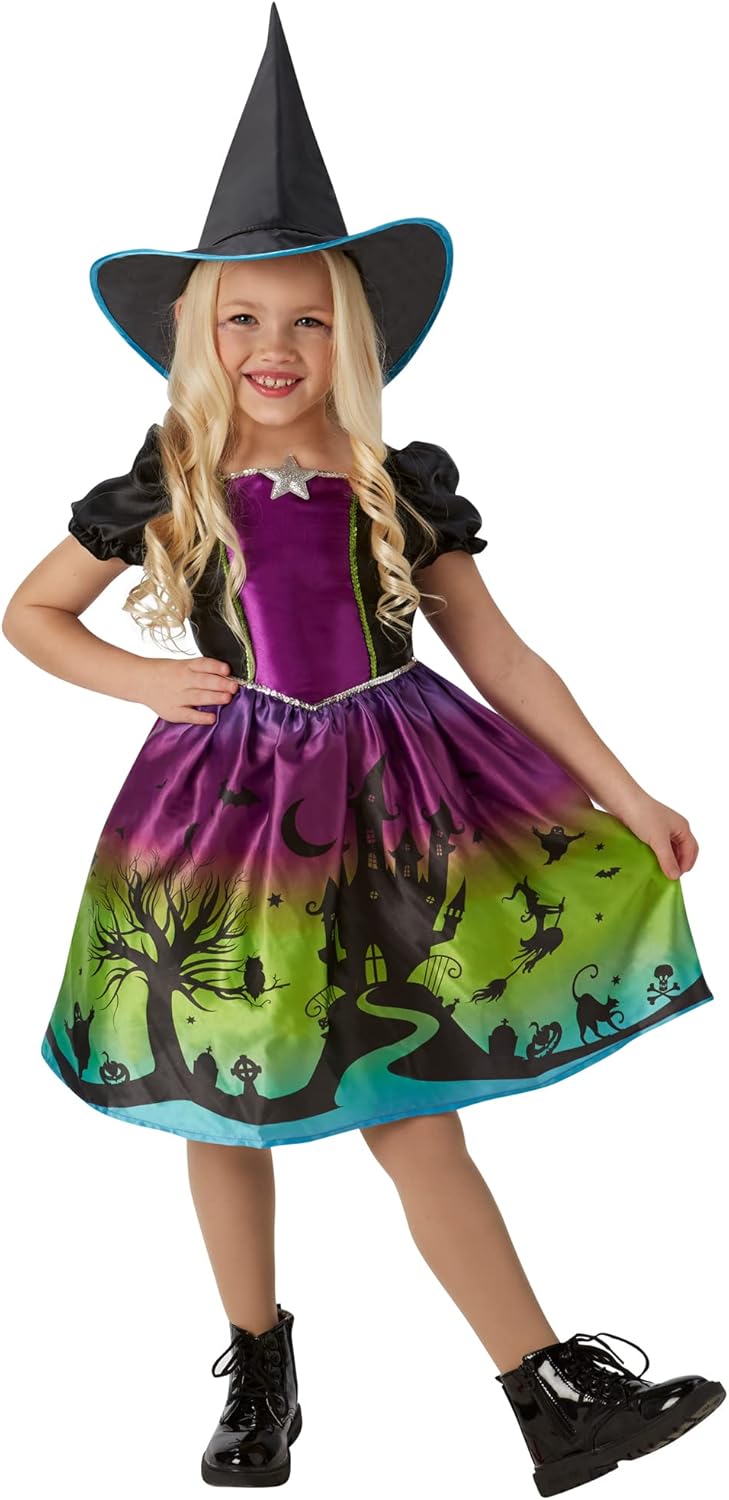 Rubie's Official Ombre Witch Girls Halloween Costume, Childs