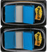Post-it Index Flags - Dual Pack 25mm - Blue (50 Flags x 2