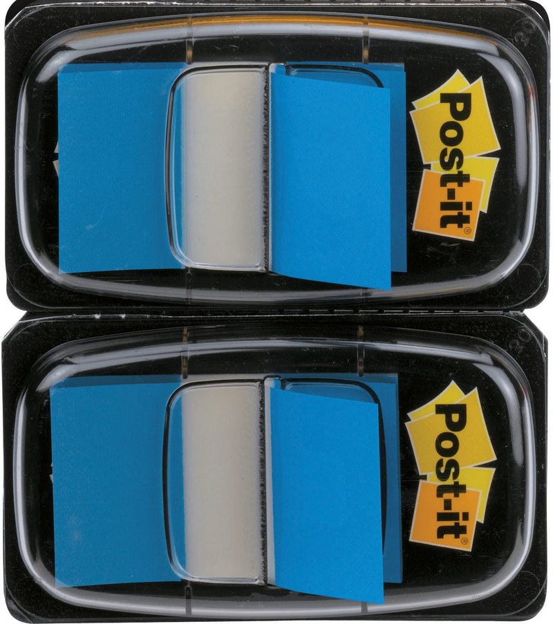 Post-it Index Flags - Dual Pack 25mm - Blue (50 Flags x 2