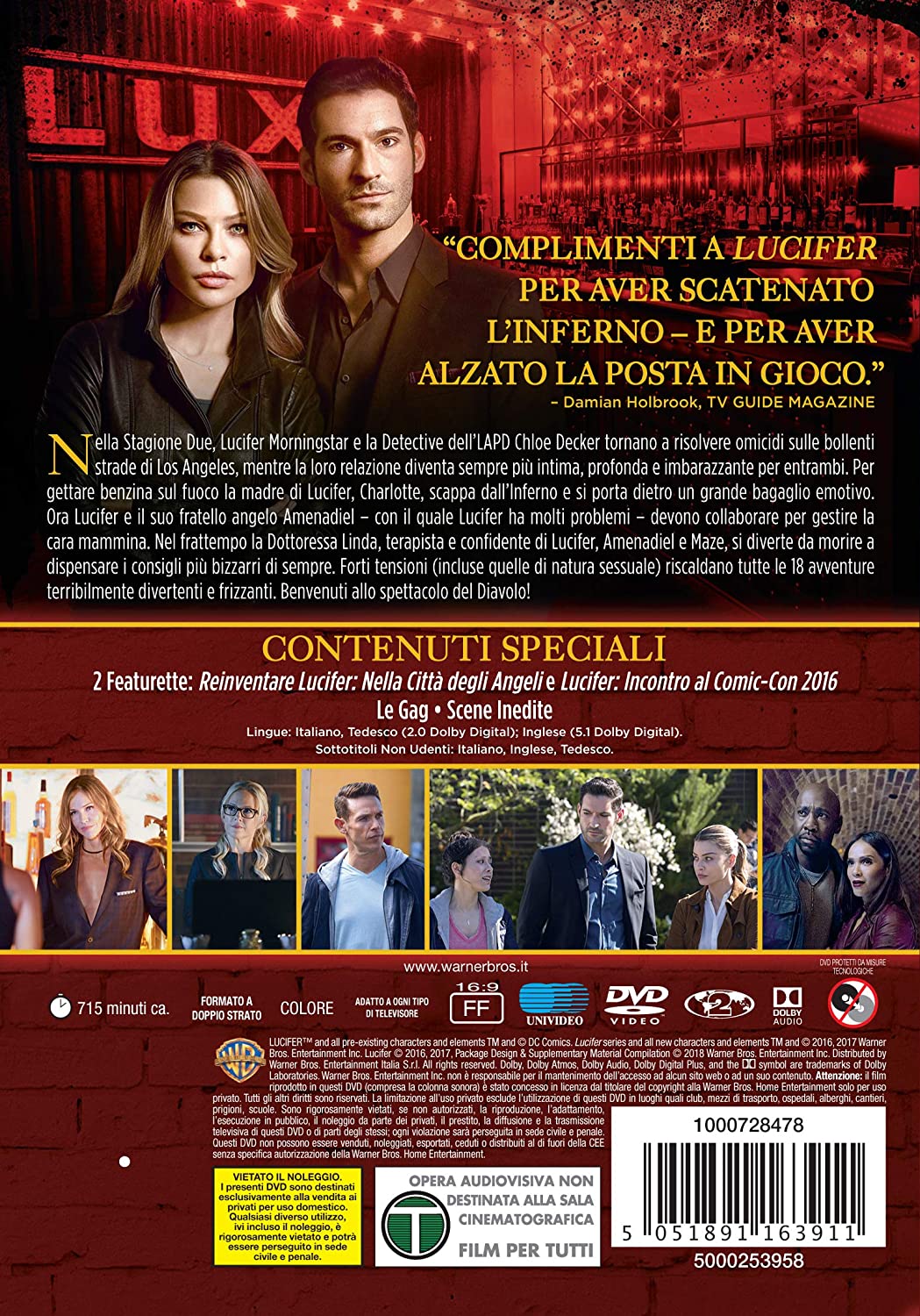 lucifer - season 02 Italian Import