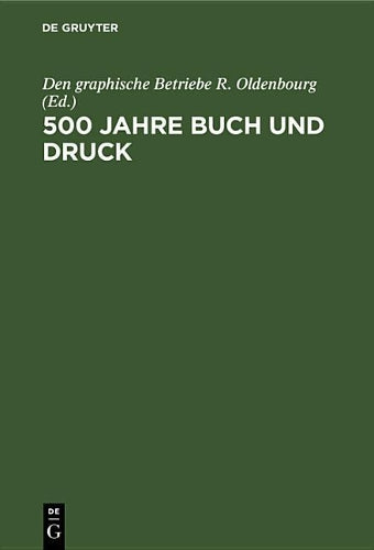 500 Jahre Buch und Druck (German Edition