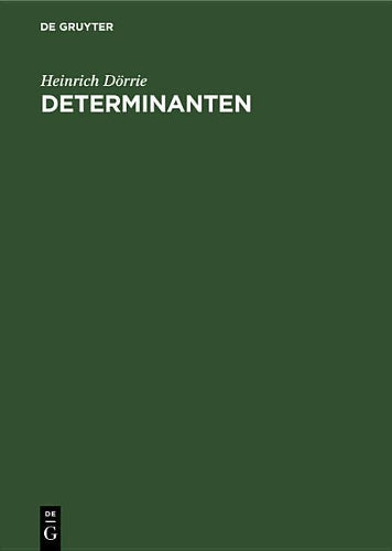 Determinanten (German Edition